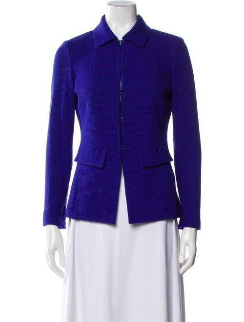 St. John Wool Striped Blazer