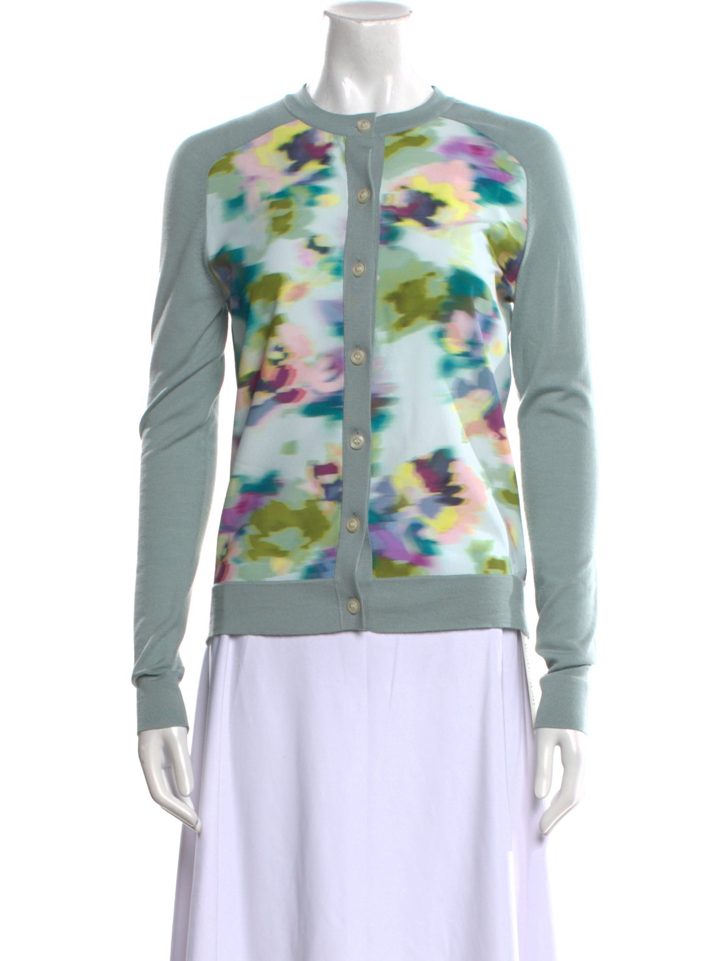 St. John Tie-Dye Print Crew Neck Sweater w/ Tags