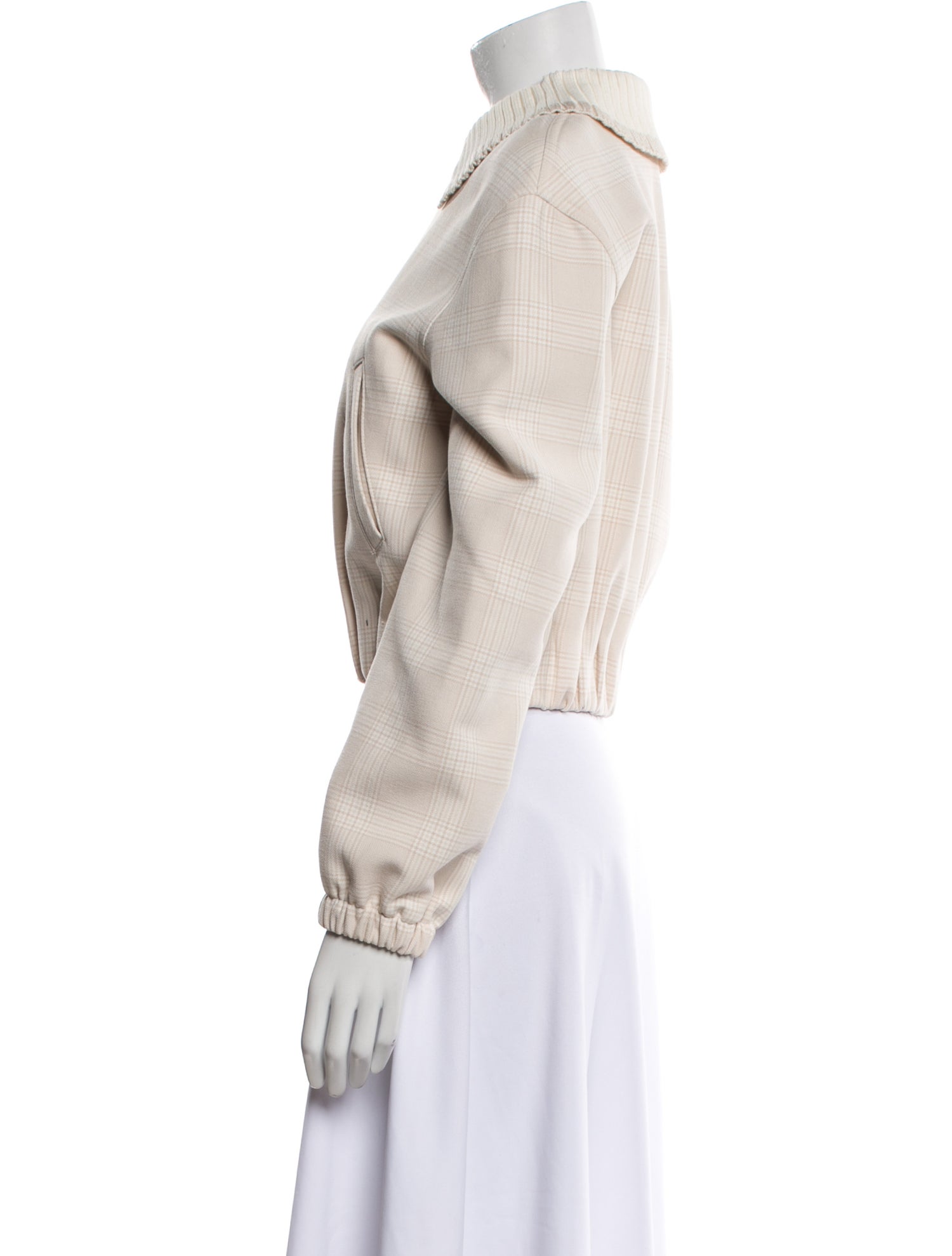 St. John Plaid Print Jacket w/ Tags