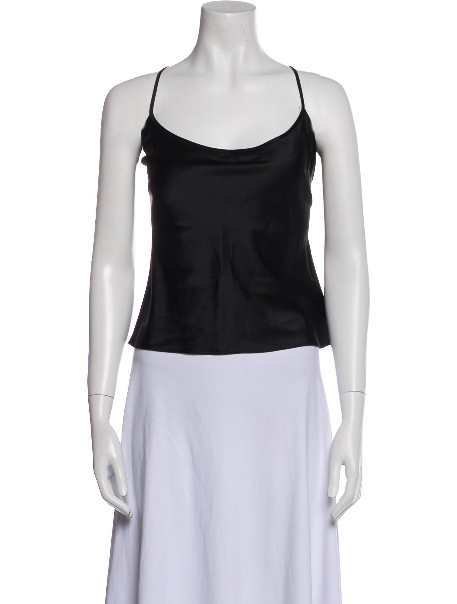 St. John Scoop Neck Sleeveless Top