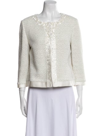 St. John Wool Tweed Pattern Evening Jacket