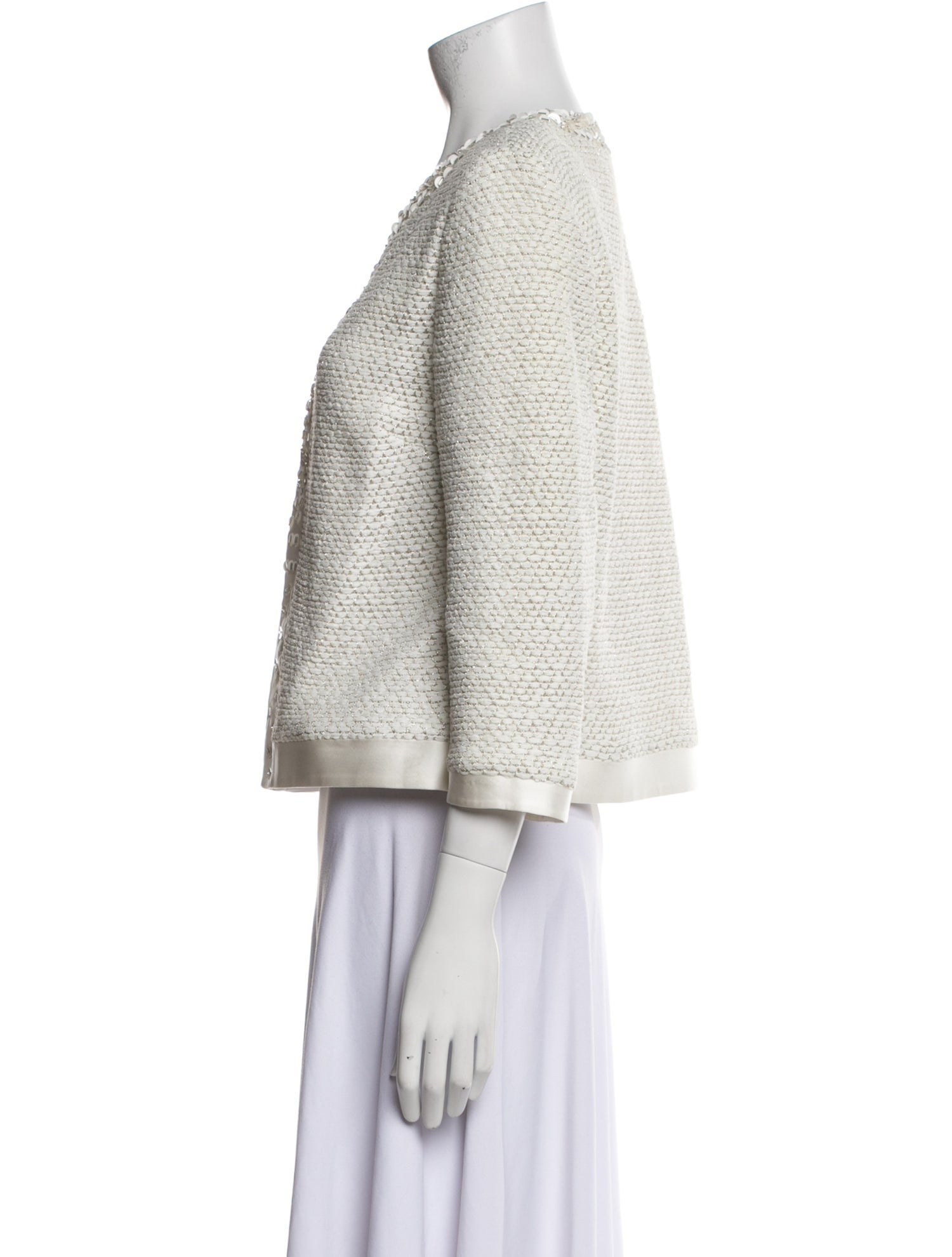 St. John Wool Tweed Pattern Evening Jacket