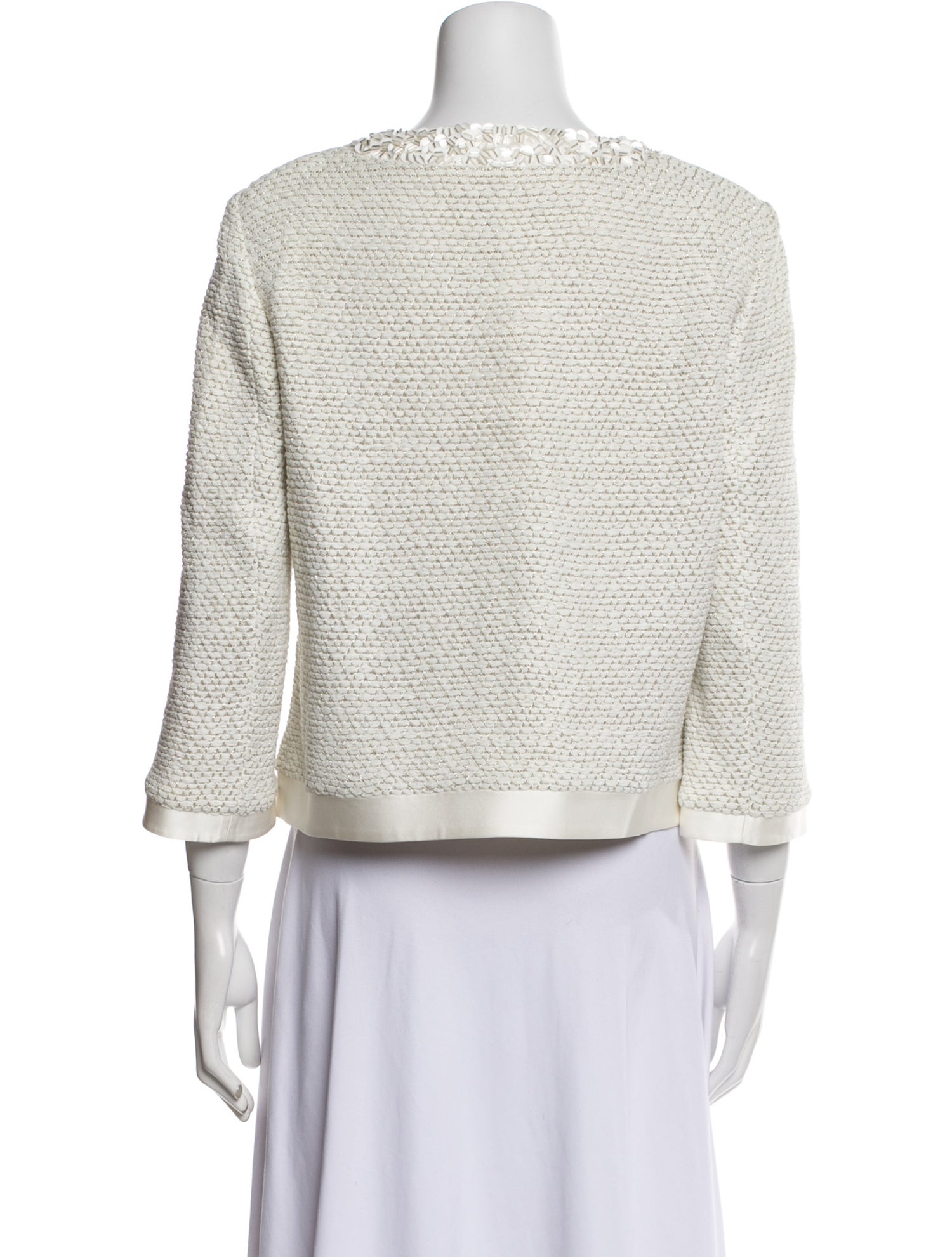 St. John Wool Tweed Pattern Evening Jacket