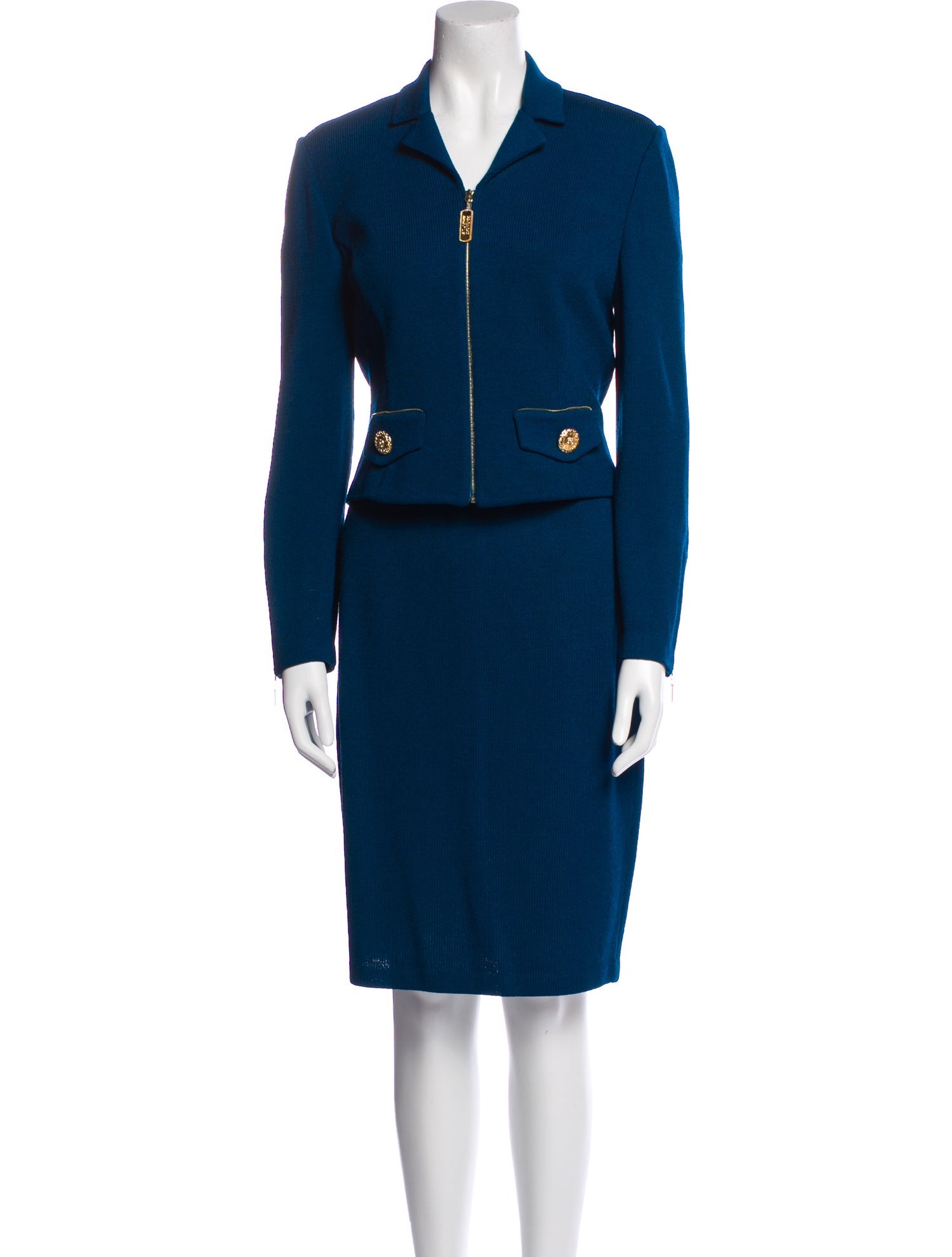 St. John Crystal Embellishments Skirt Set