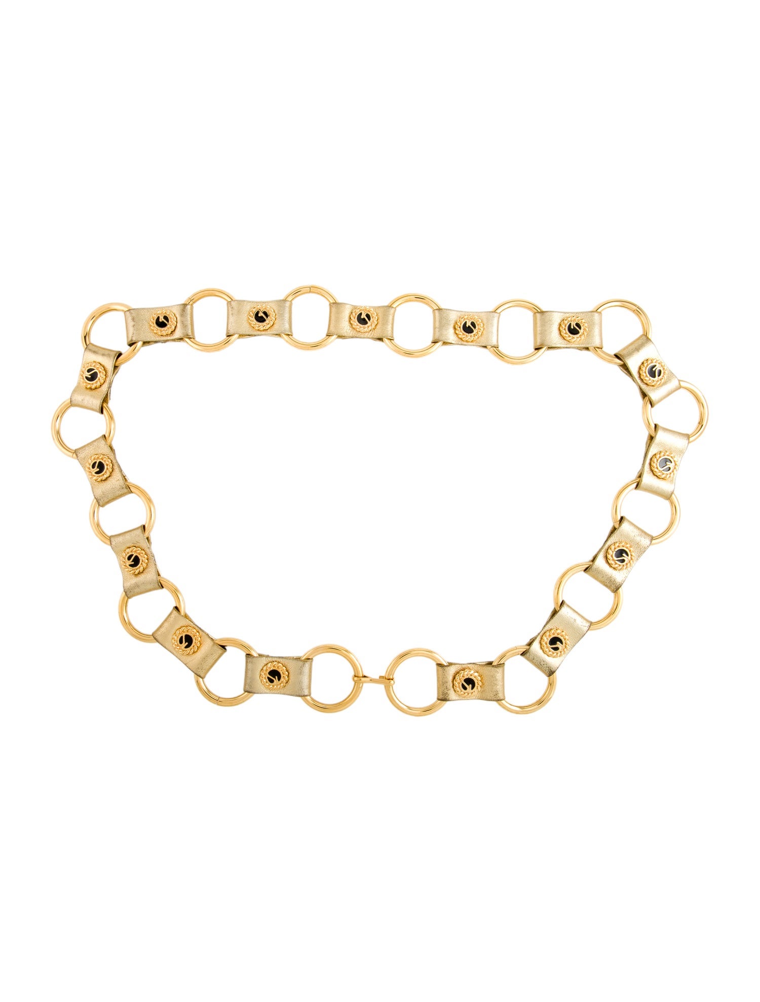 St. John Skinny Leather Waist Belt