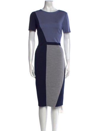 St. John Wool Midi Length Dress