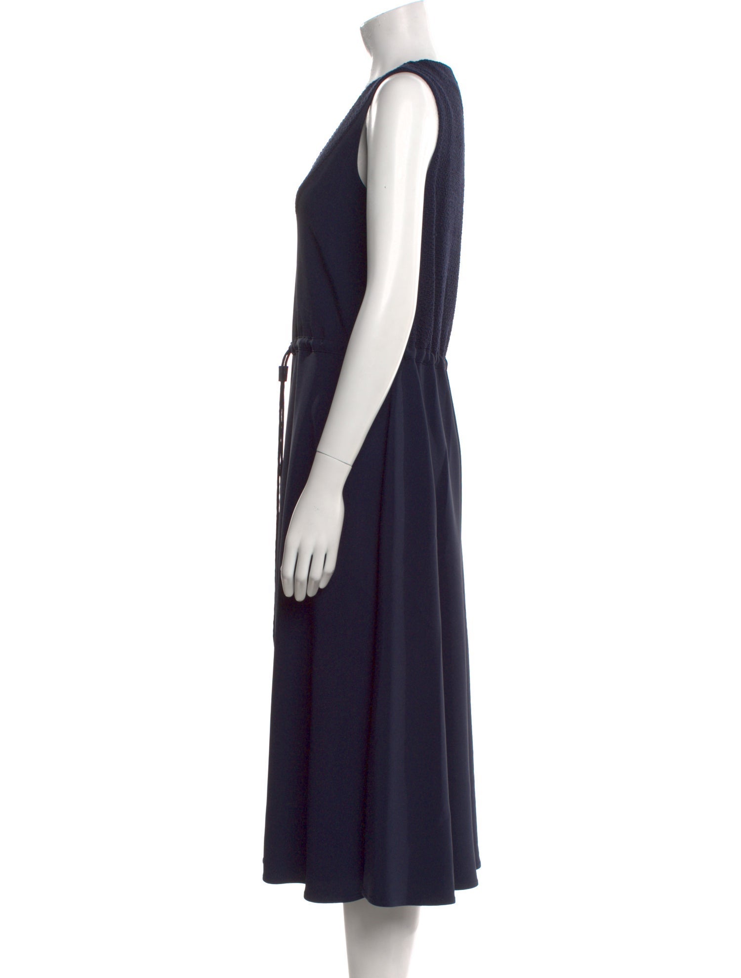 St. John V-Neck Midi Length Dress w/ Tags
