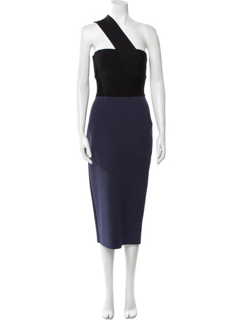 St. John One-Shoulder Long Dress