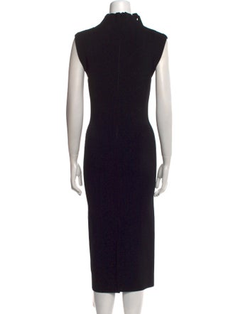 St. John Turtleneck Midi Length Dress