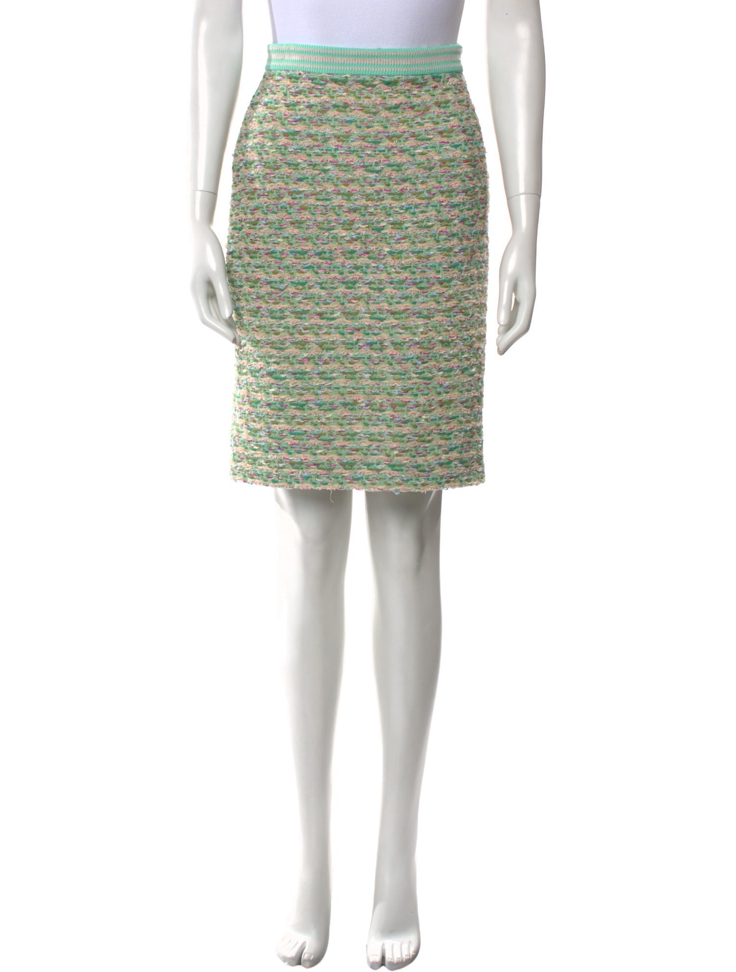 St. John Tweed Knee-Length Skirt
