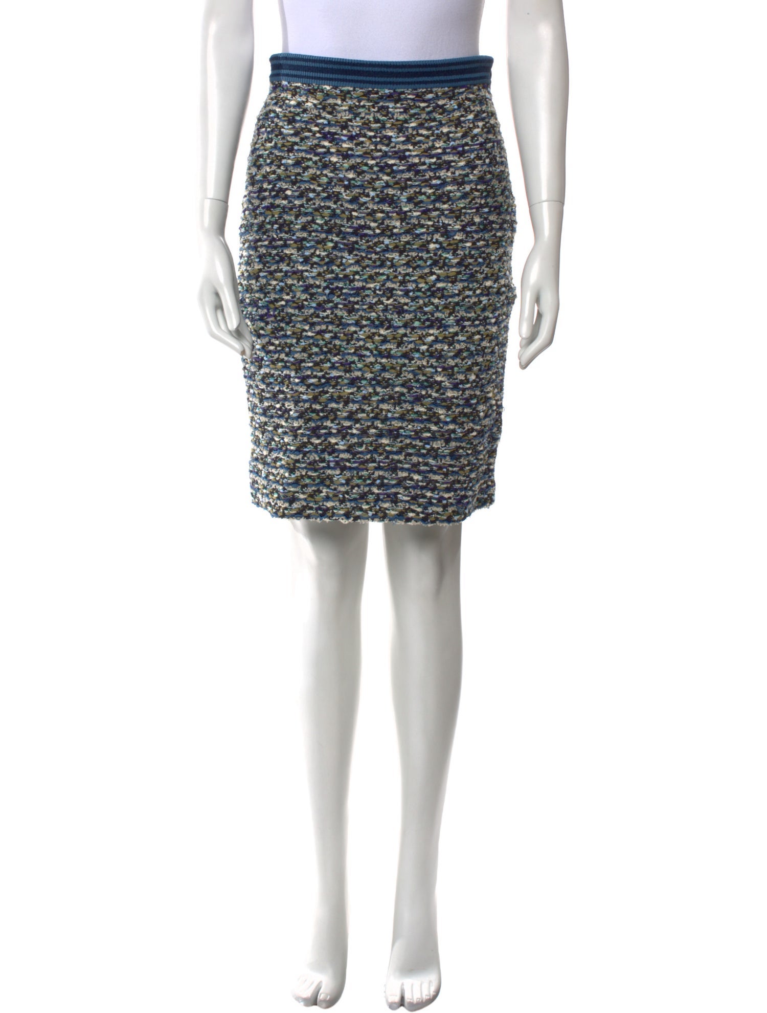 St. John Tweed Knee-Length Skirt