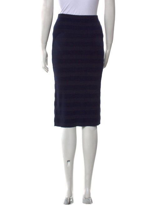 St. John Striped Knee-Length Skirt