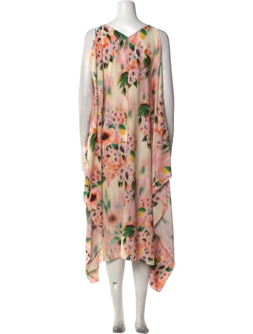 St. John Silk Midi Length Dress