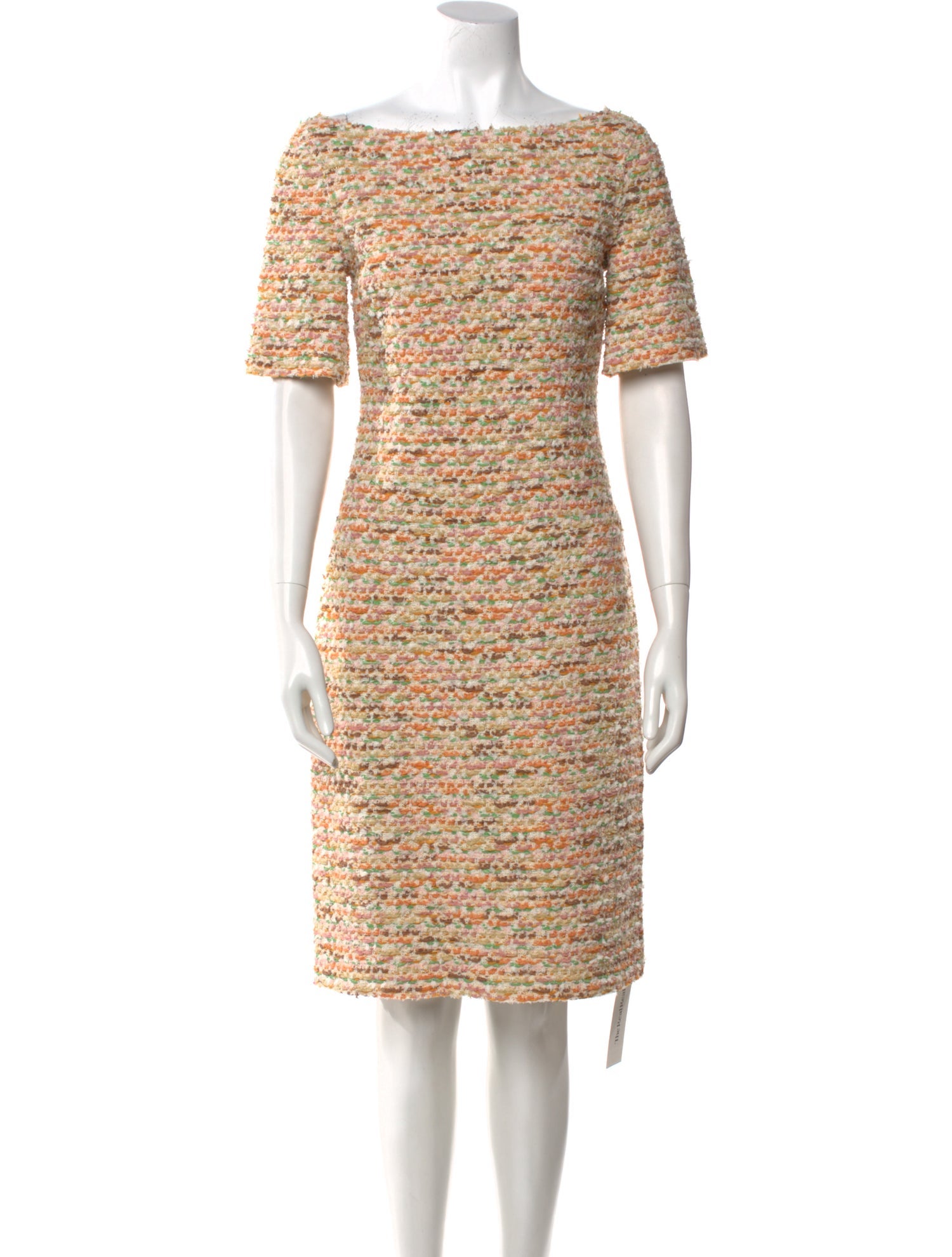 St. John Tweed Knee-Length Dress