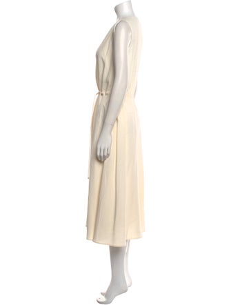 St. John V-Neck Long Dress