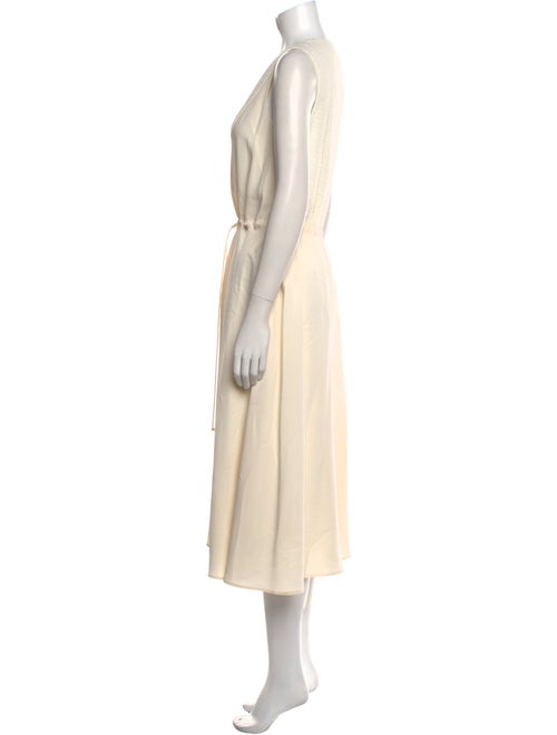 St. John V-Neck Long Dress