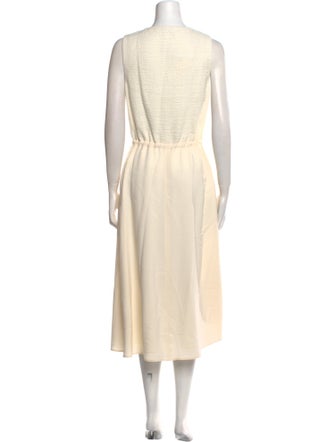 St. John V-Neck Long Dress