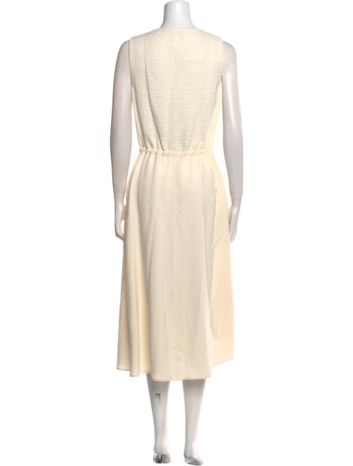 St. John V-Neck Long Dress