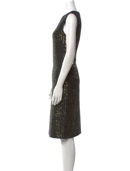 St. John Tweed Midi Length Dress