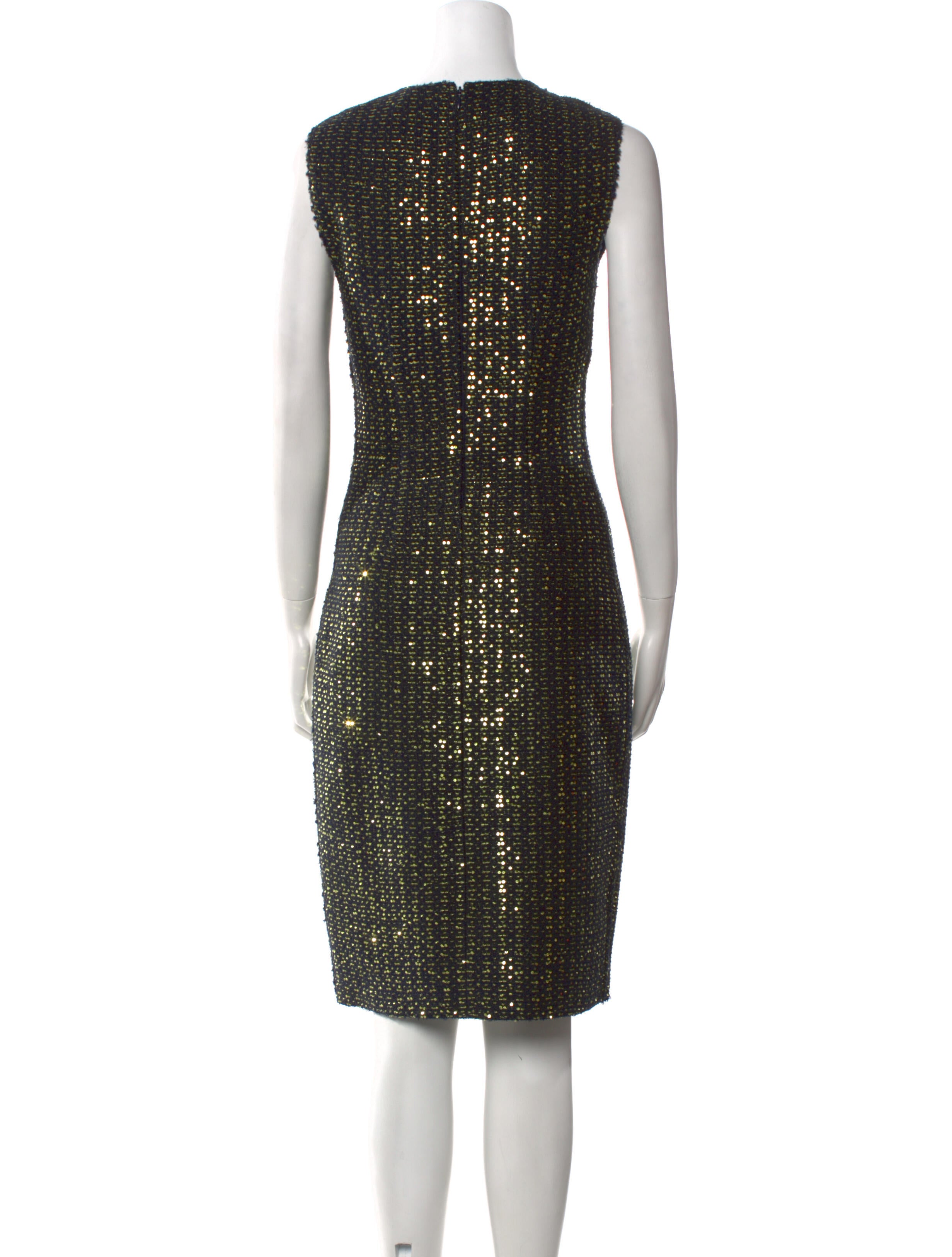 St. John Tweed Midi Length Dress - Blue Dresses, Clothing - STJ320714 | The  RealReal
