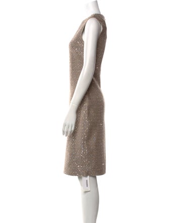 St. John Tweed Knee-Length Dress