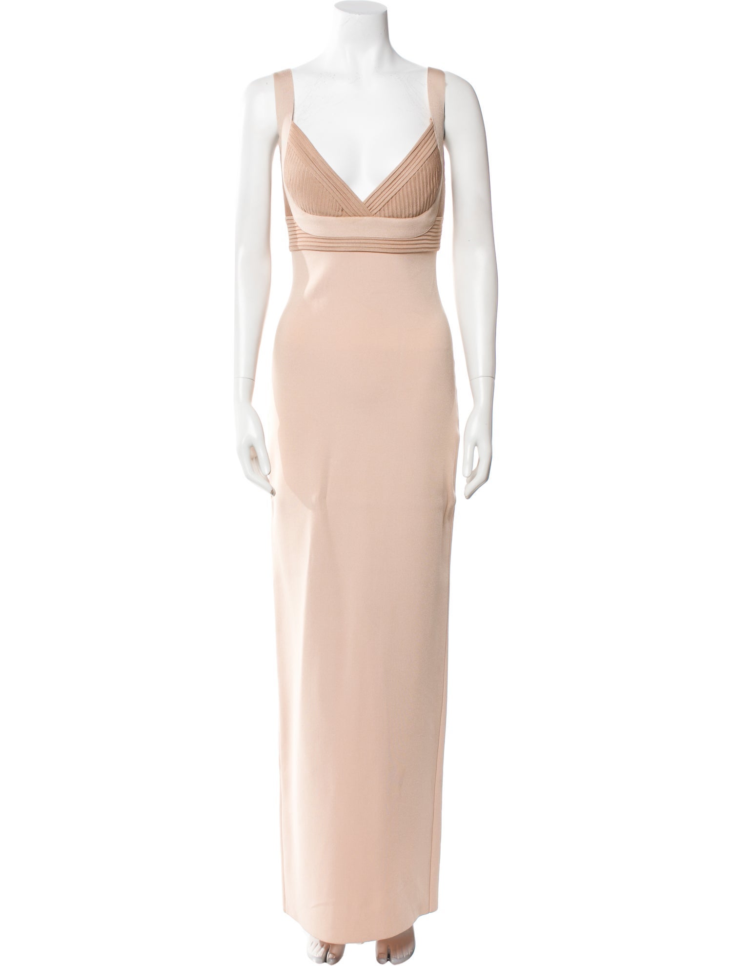 St. John Cowl Neck Long Dress