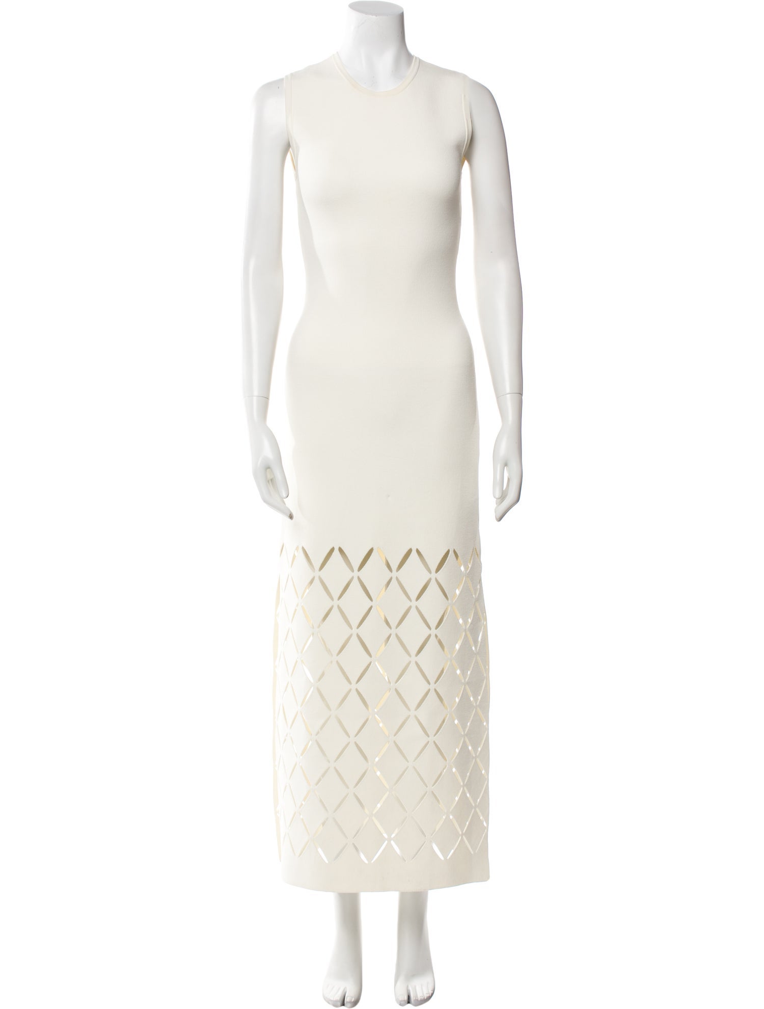 St. John Crew Neck Long Dress