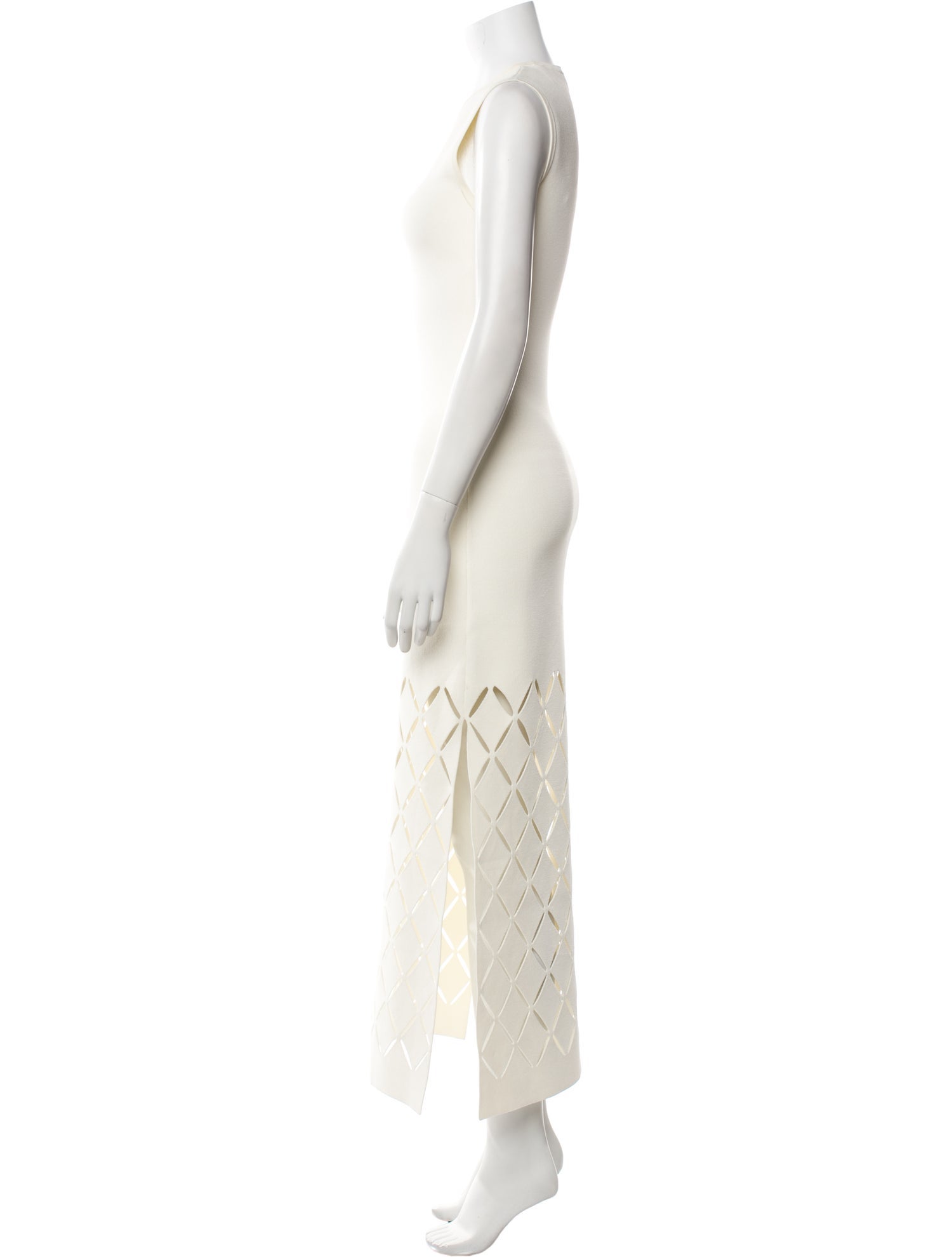 St. John Crew Neck Long Dress