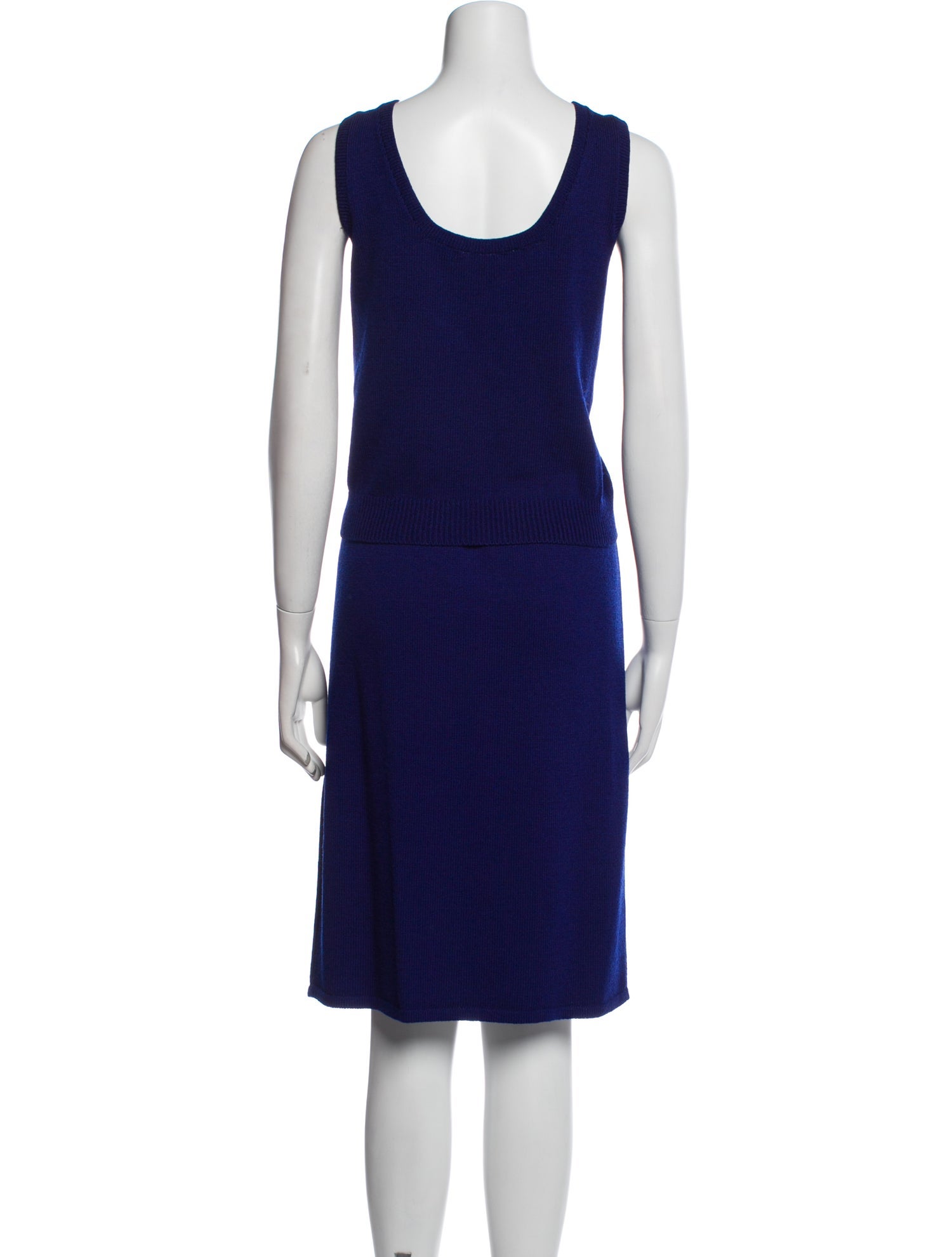 St. John Wool Crystal Embellishments Skirt Set