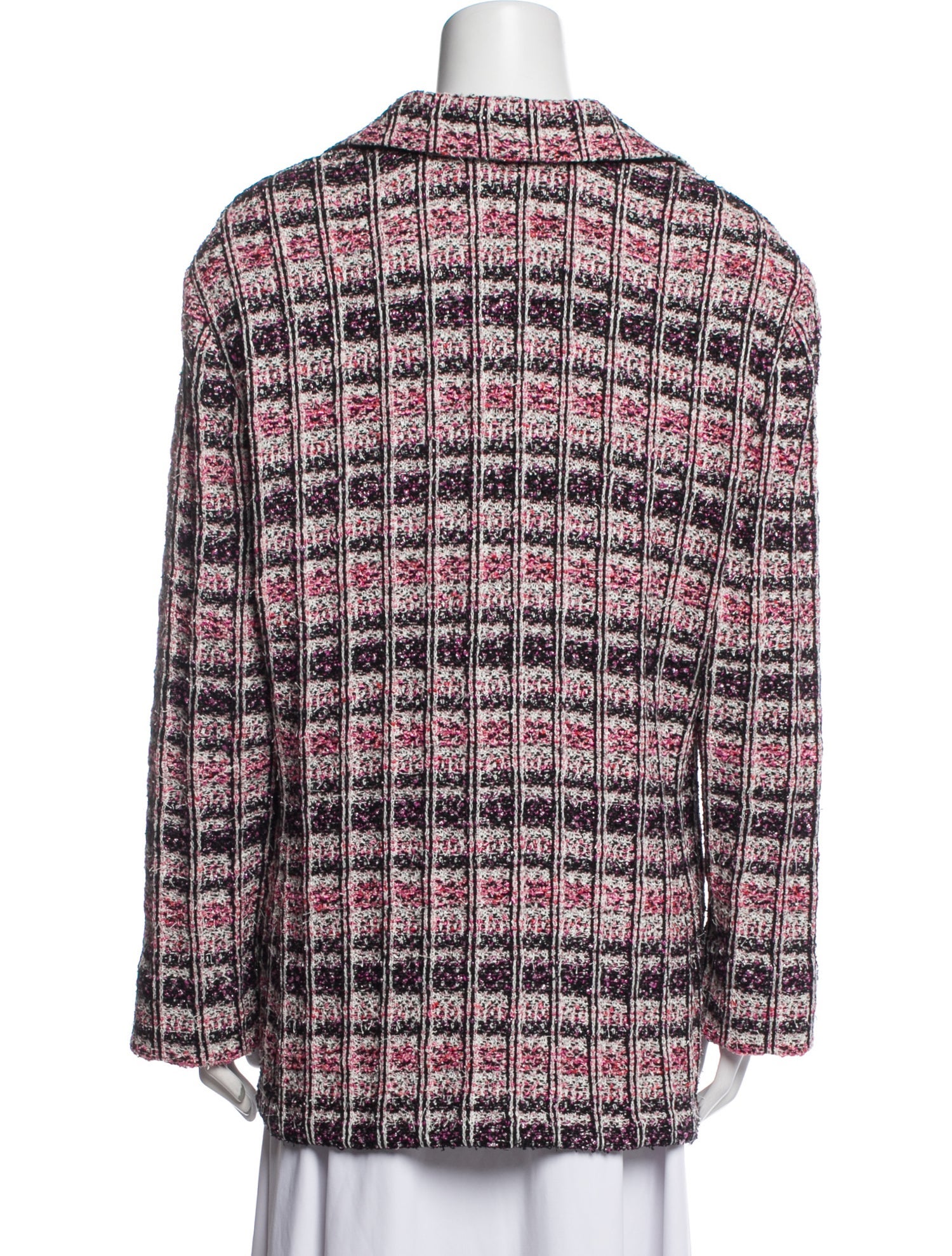 St. John Plaid Print Blazer