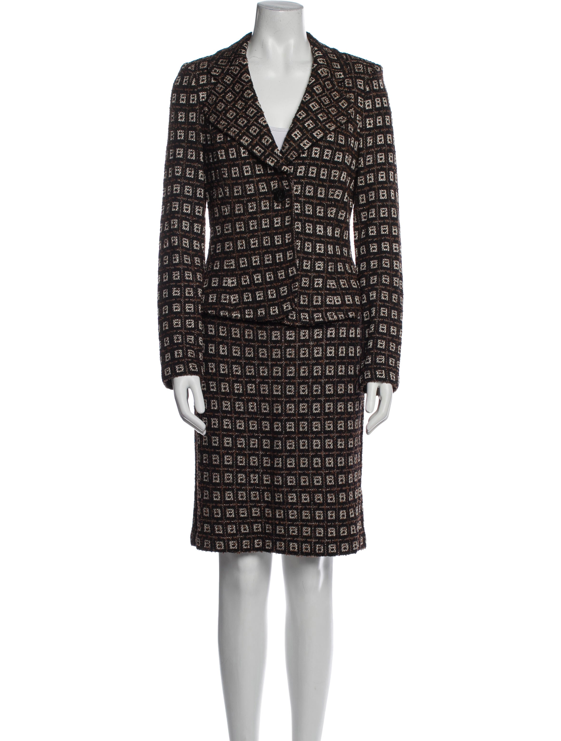 St. John Printed Skirt Set