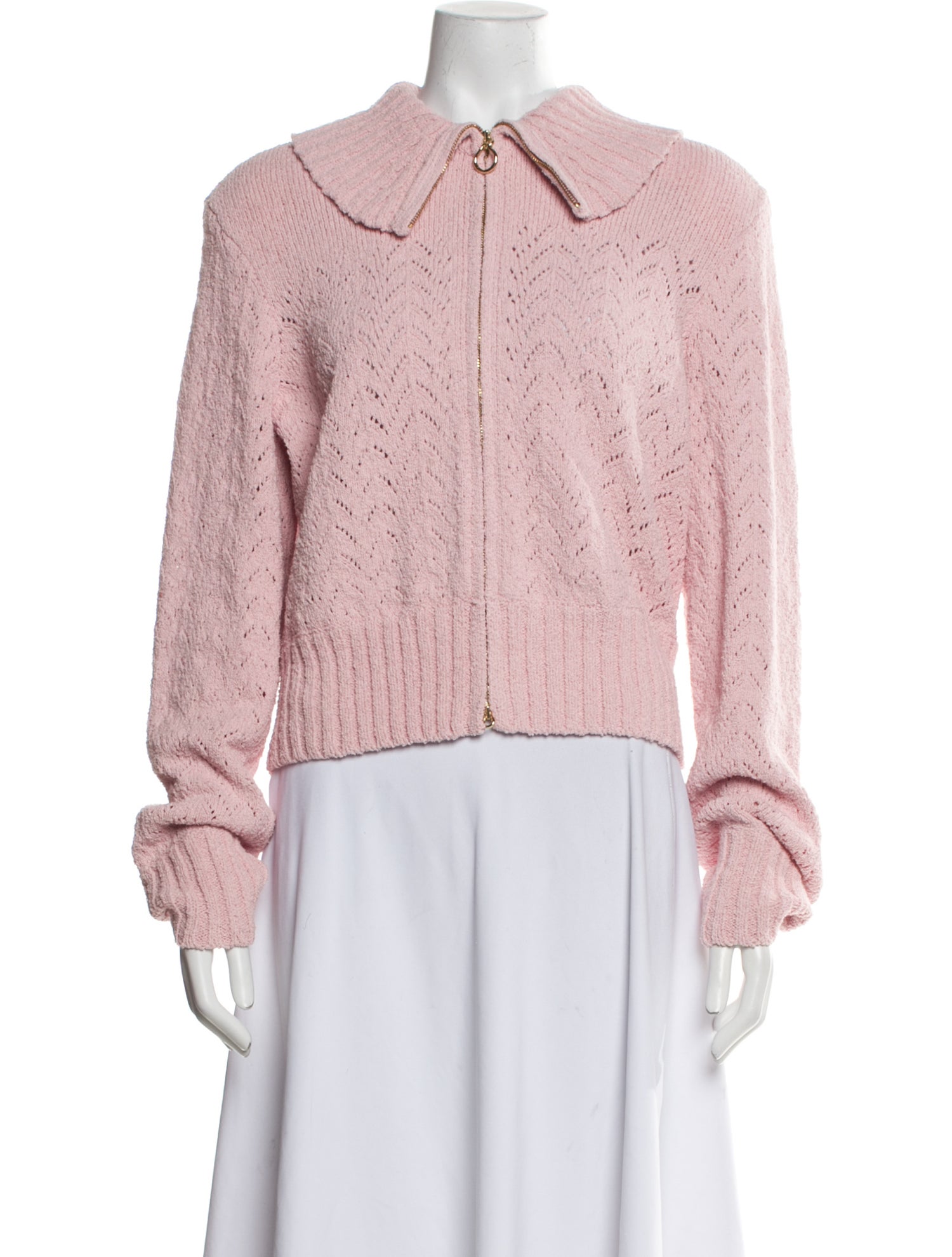 St. John Tweed Pattern Denim Jacket w/ Tags