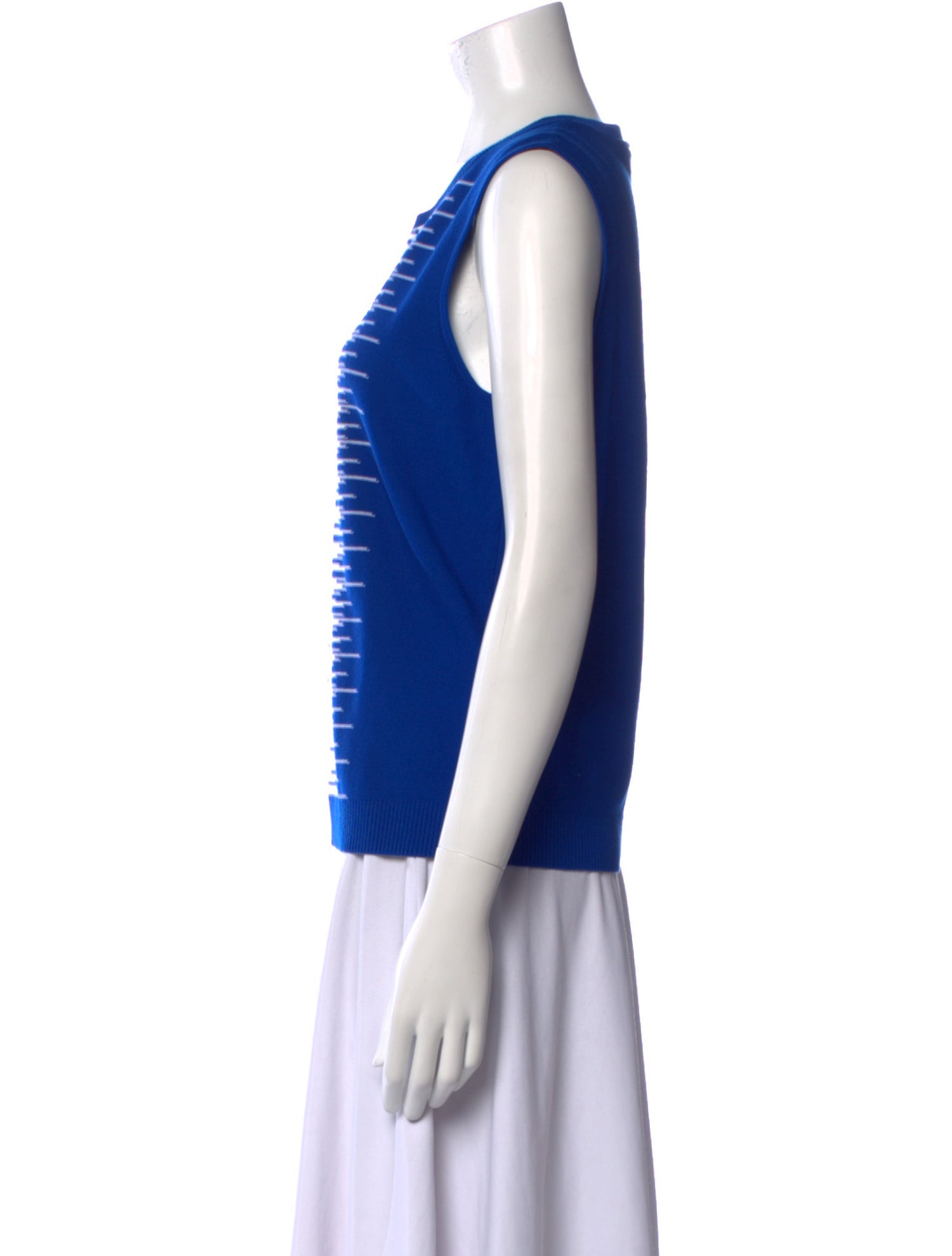 St. John Striped Crew Neck Top w/ Tags