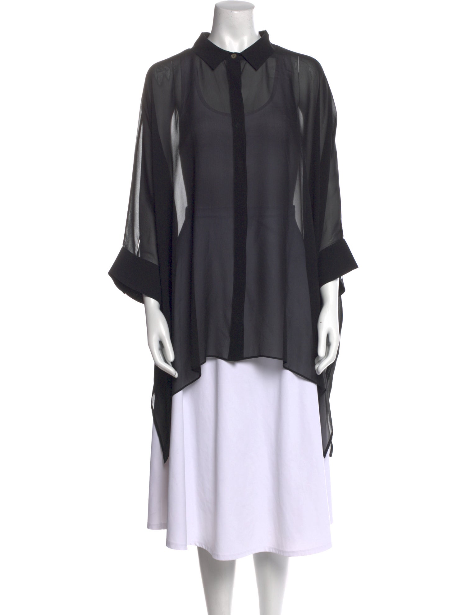 St. John Silk Mock Neck Tunic w/ Tags