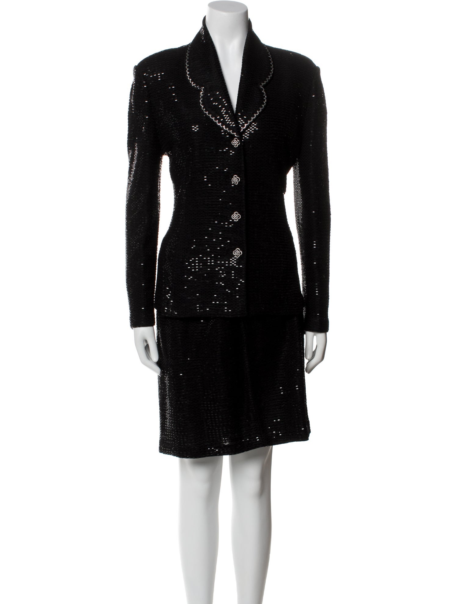 St. John Sequin Embellishments Skirt Set w/ Tags