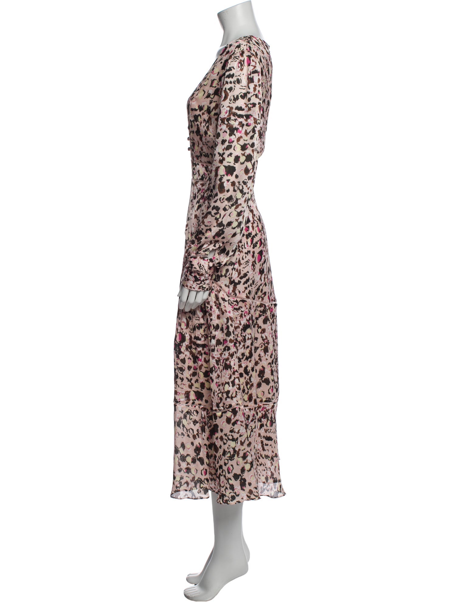 St. John Printed Long Dress w/ Tags