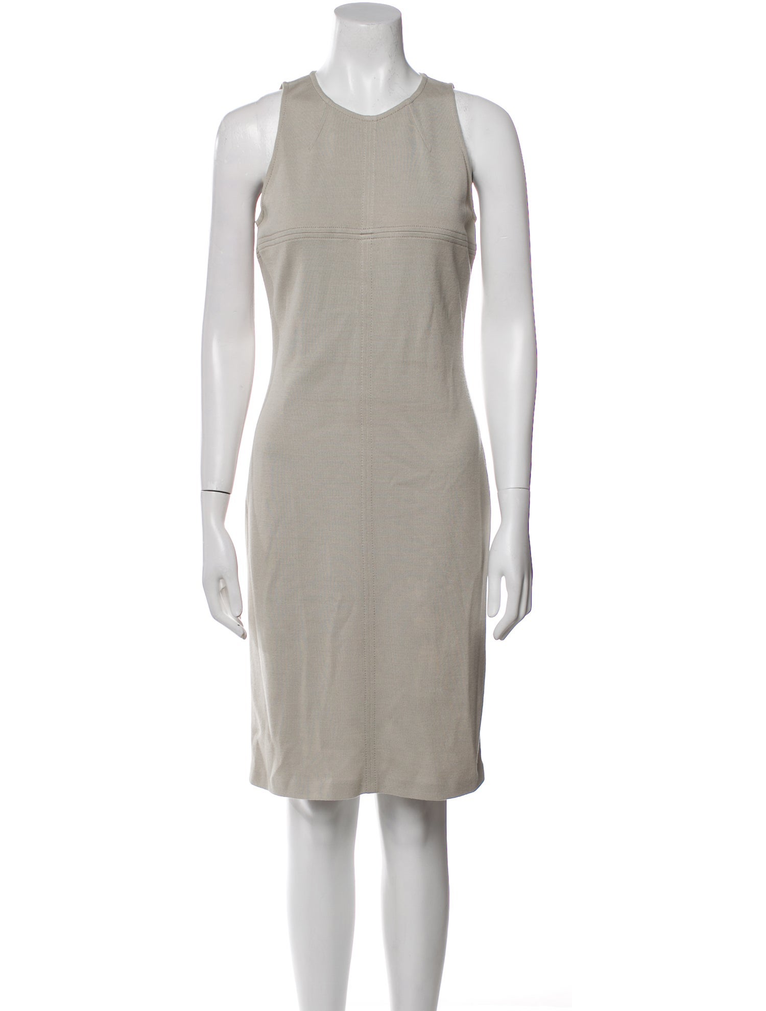 St. John Crew Neck Knee-Length Dress