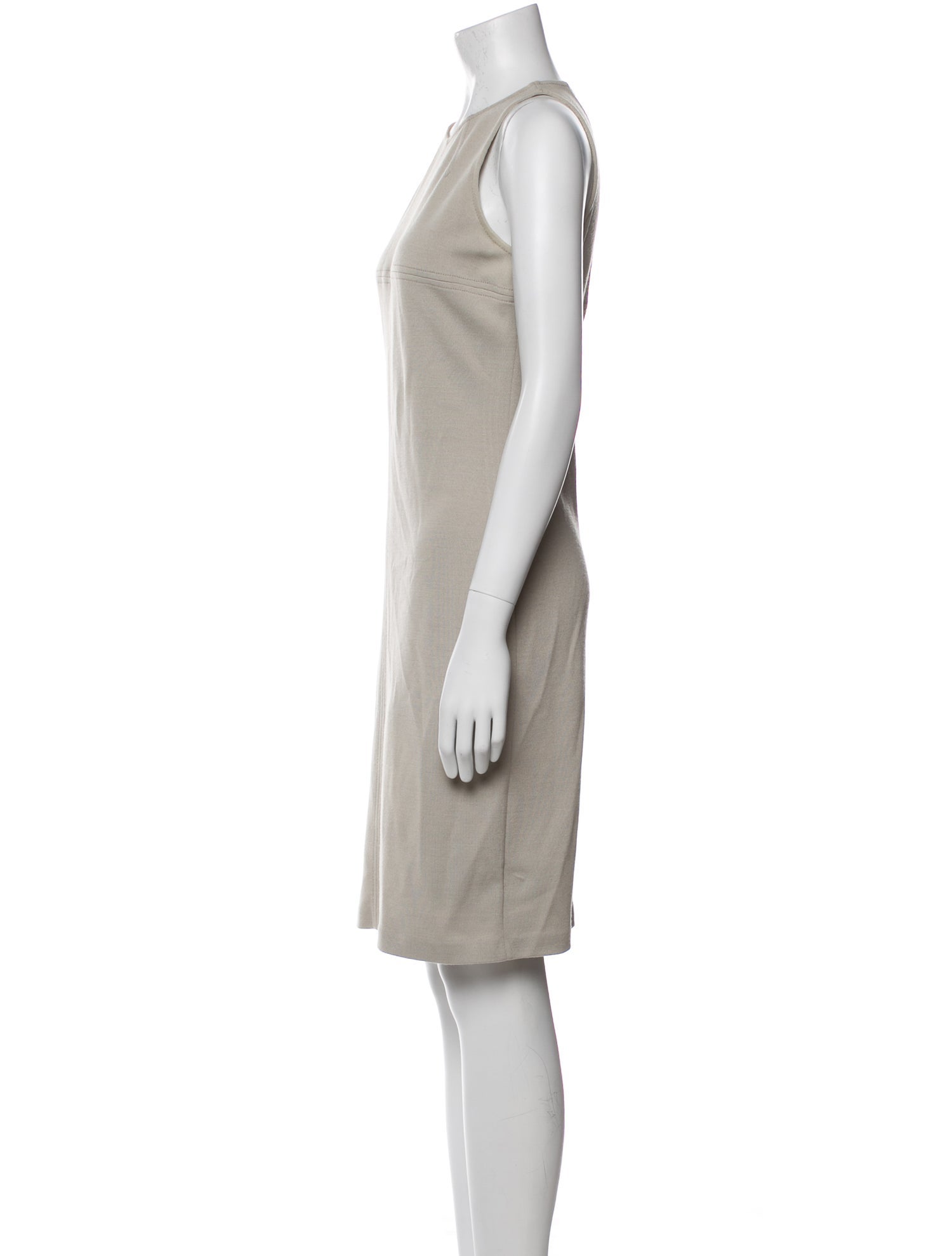 St. John Crew Neck Knee-Length Dress