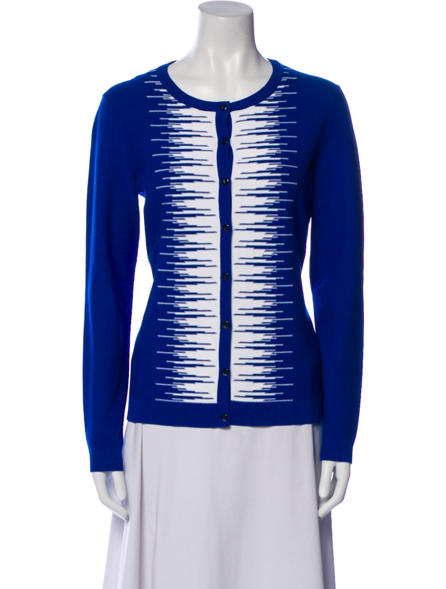 St. John Striped Scoop Neck Sweater w/ Tags