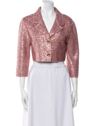 St. John Tweed Tweed Pattern Bolero