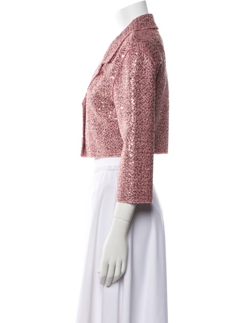 St. John Tweed Tweed Pattern Bolero