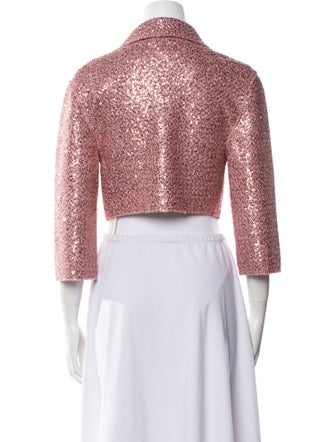 St. John Tweed Tweed Pattern Bolero