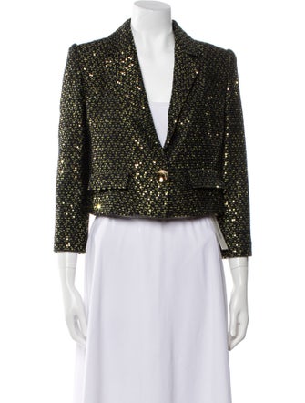 St. John Tweed Printed Blazer