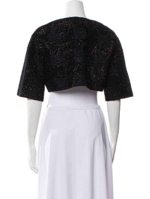 St. John Tweed Printed Bolero