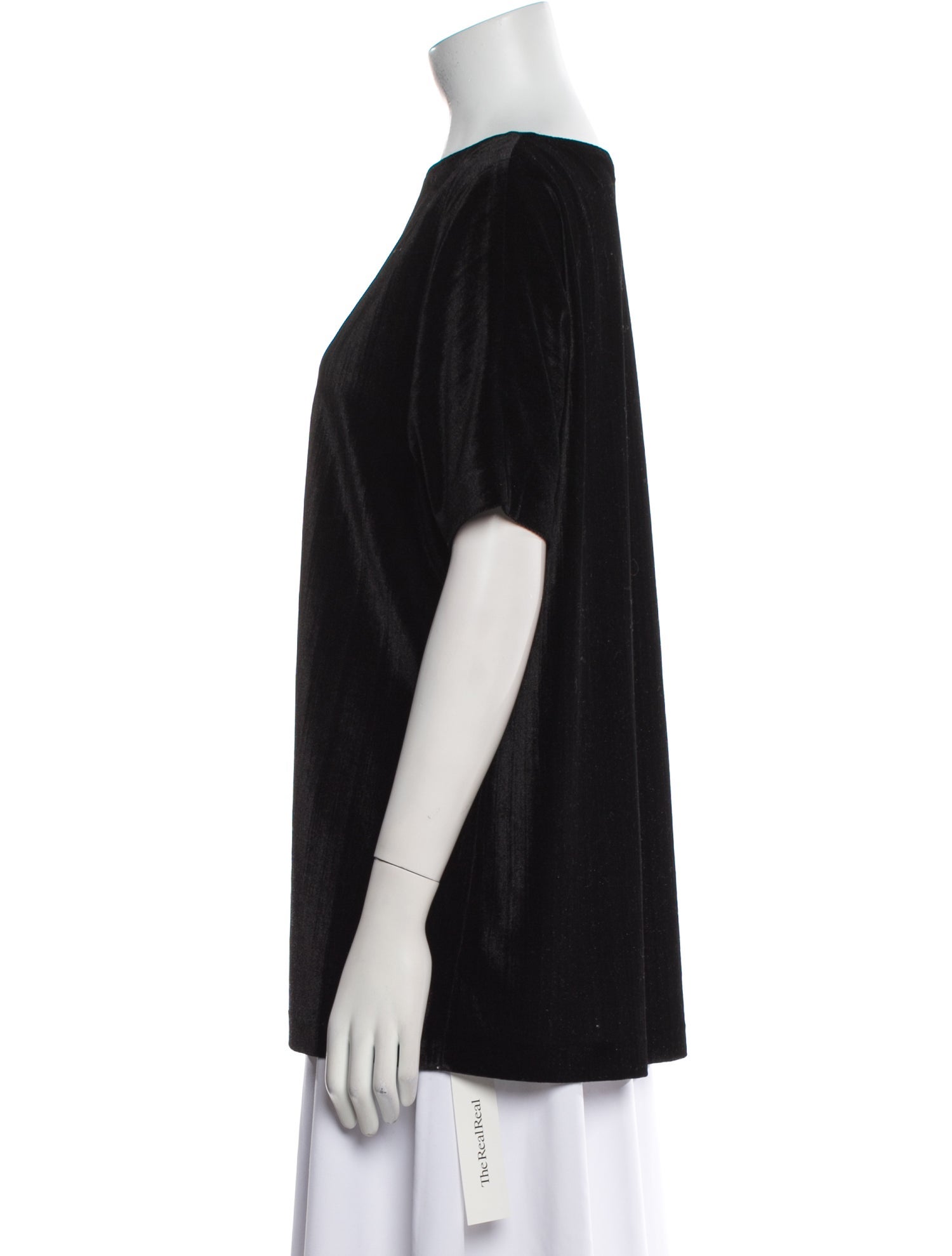 St. John Bateau Neckline Short Sleeve T-Shirt