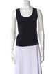 St. John Scoop Neck Sleeveless Top