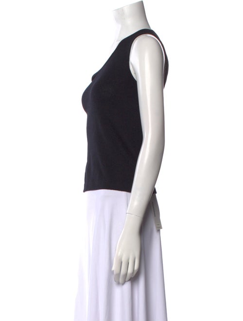 St. John Scoop Neck Sleeveless Top