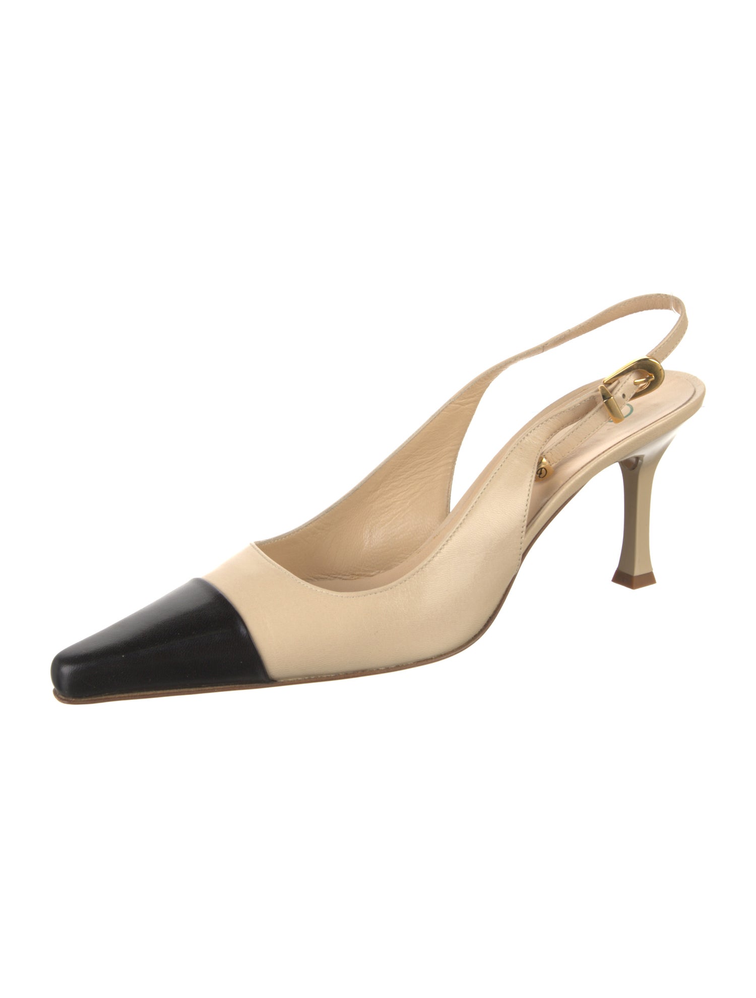 St. John Leather Slingback Pumps