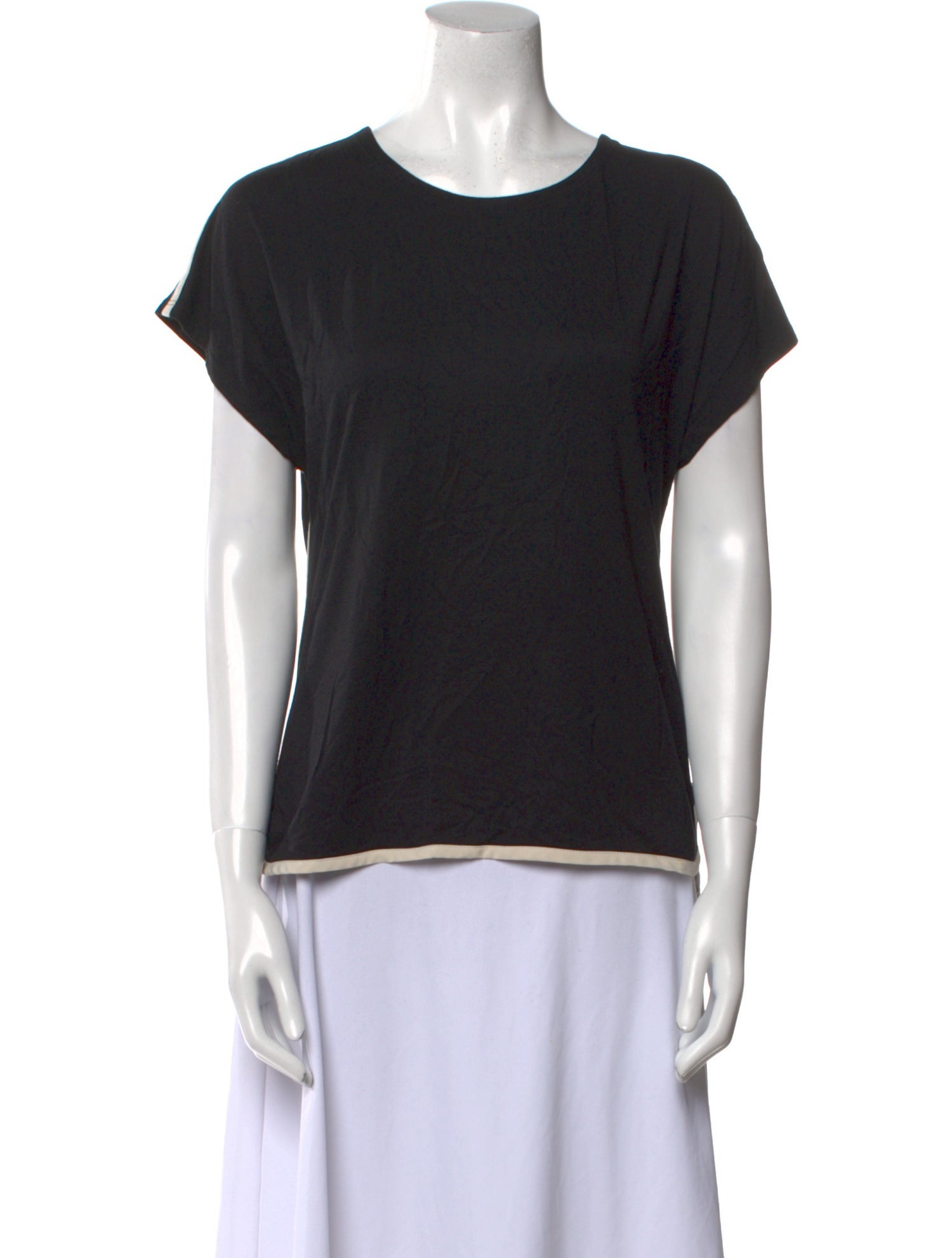 St. John Scoop Neck Short Sleeve T-Shirt