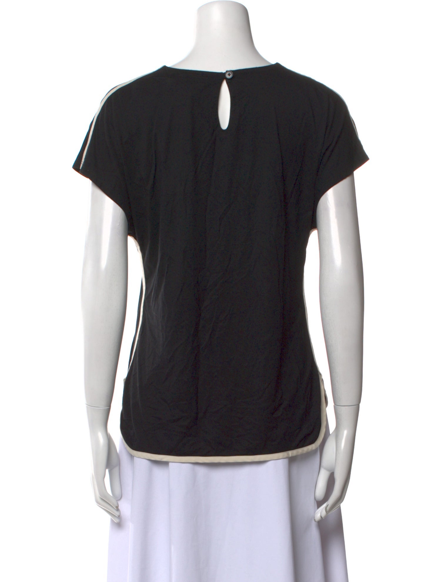 St. John Scoop Neck Short Sleeve T-Shirt